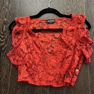 Bebe Lacey Crop Top